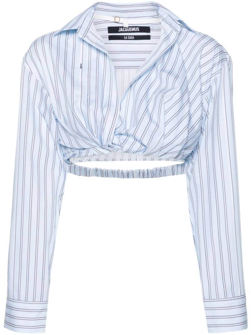 Jacquemus La Chemise Bahia Courte shirt - Blue von Jacquemus