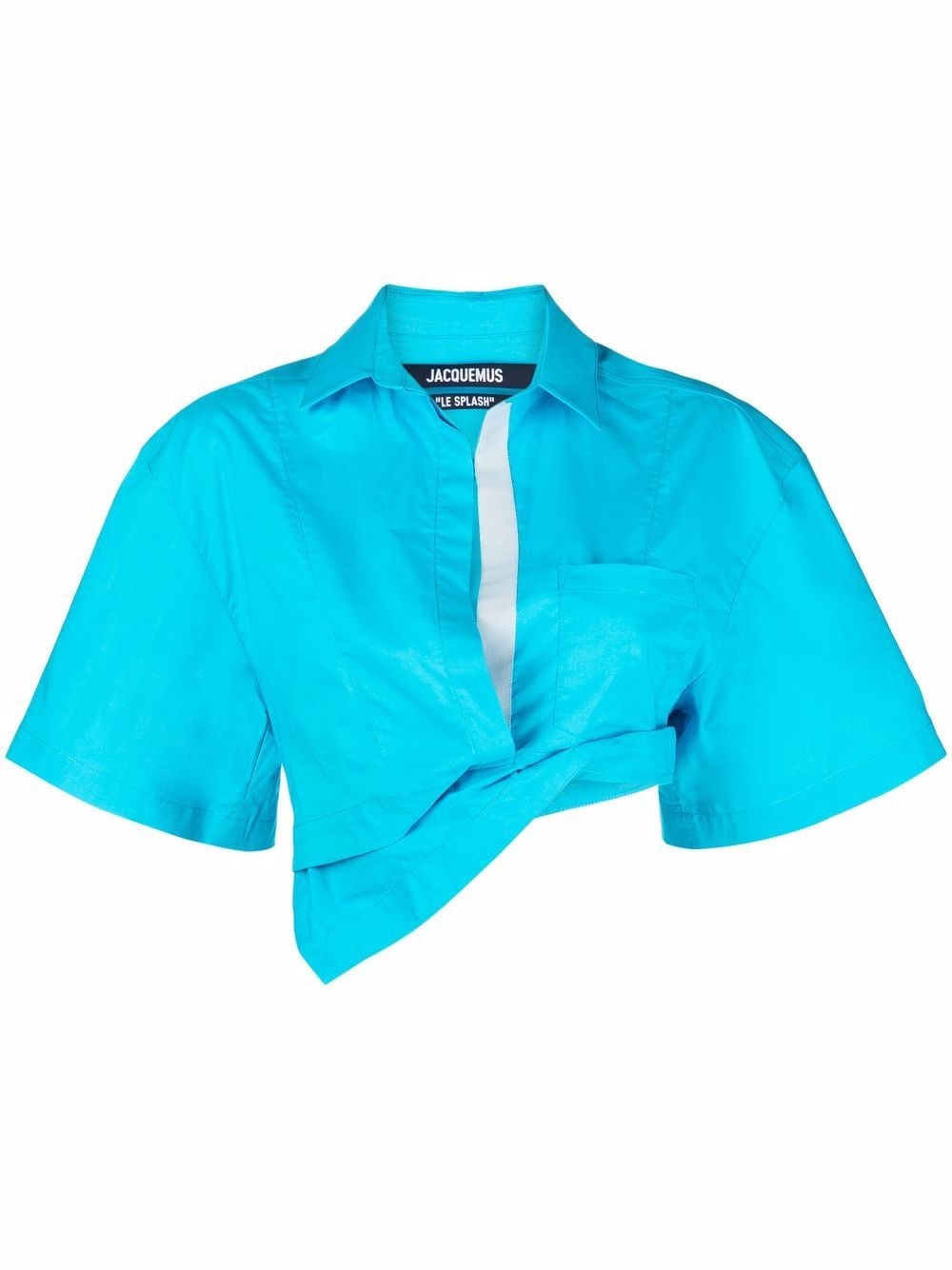 Jacquemus La Chemise Capri cropped shirt - Blue von Jacquemus