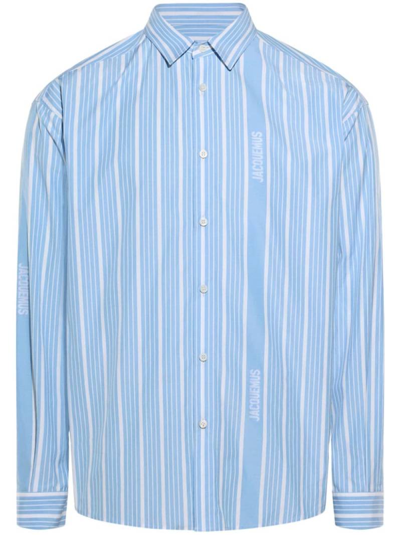 Jacquemus La Chemise Simon jacquard shirt - Blue von Jacquemus