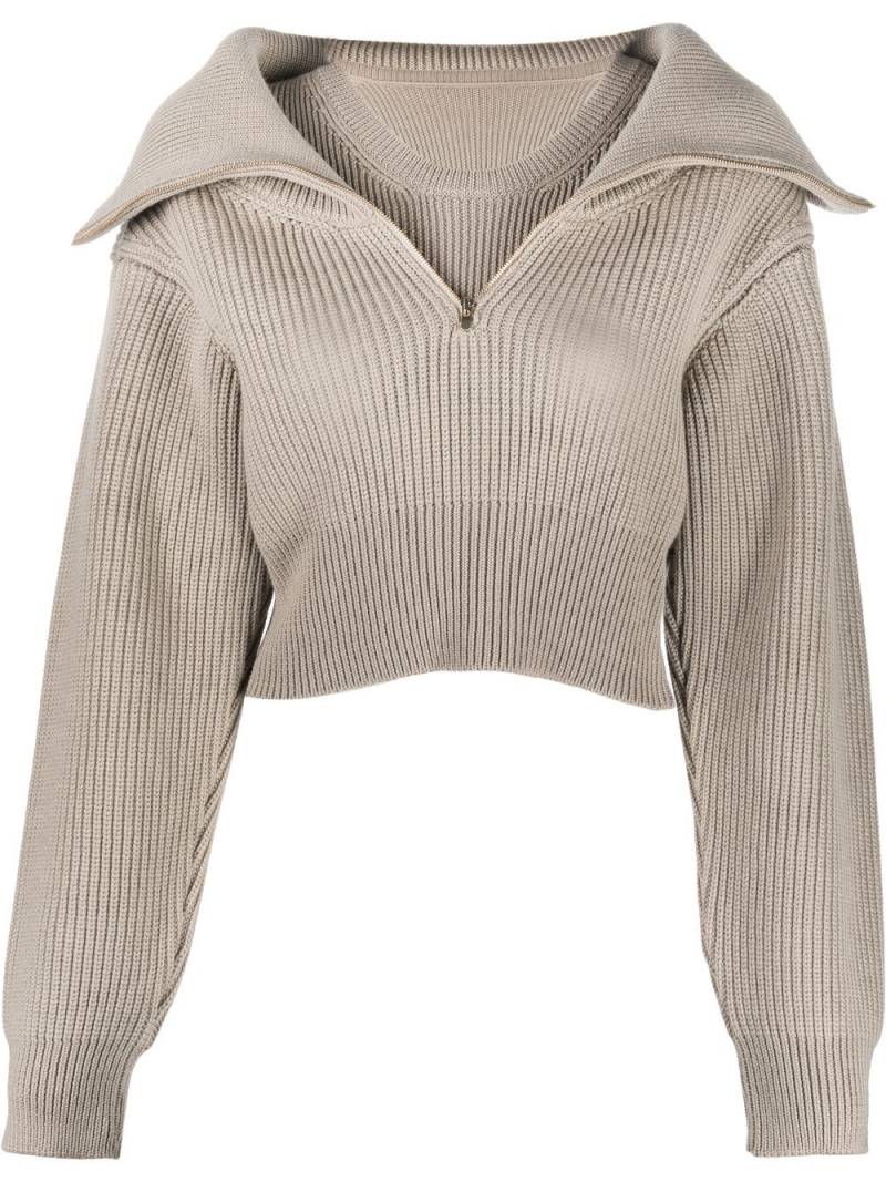 Jacquemus La Maille Risoul wool jumper - Neutrals von Jacquemus