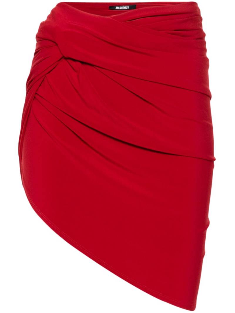 Jacquemus La Mini Jupe Drapeado skirt - Red von Jacquemus