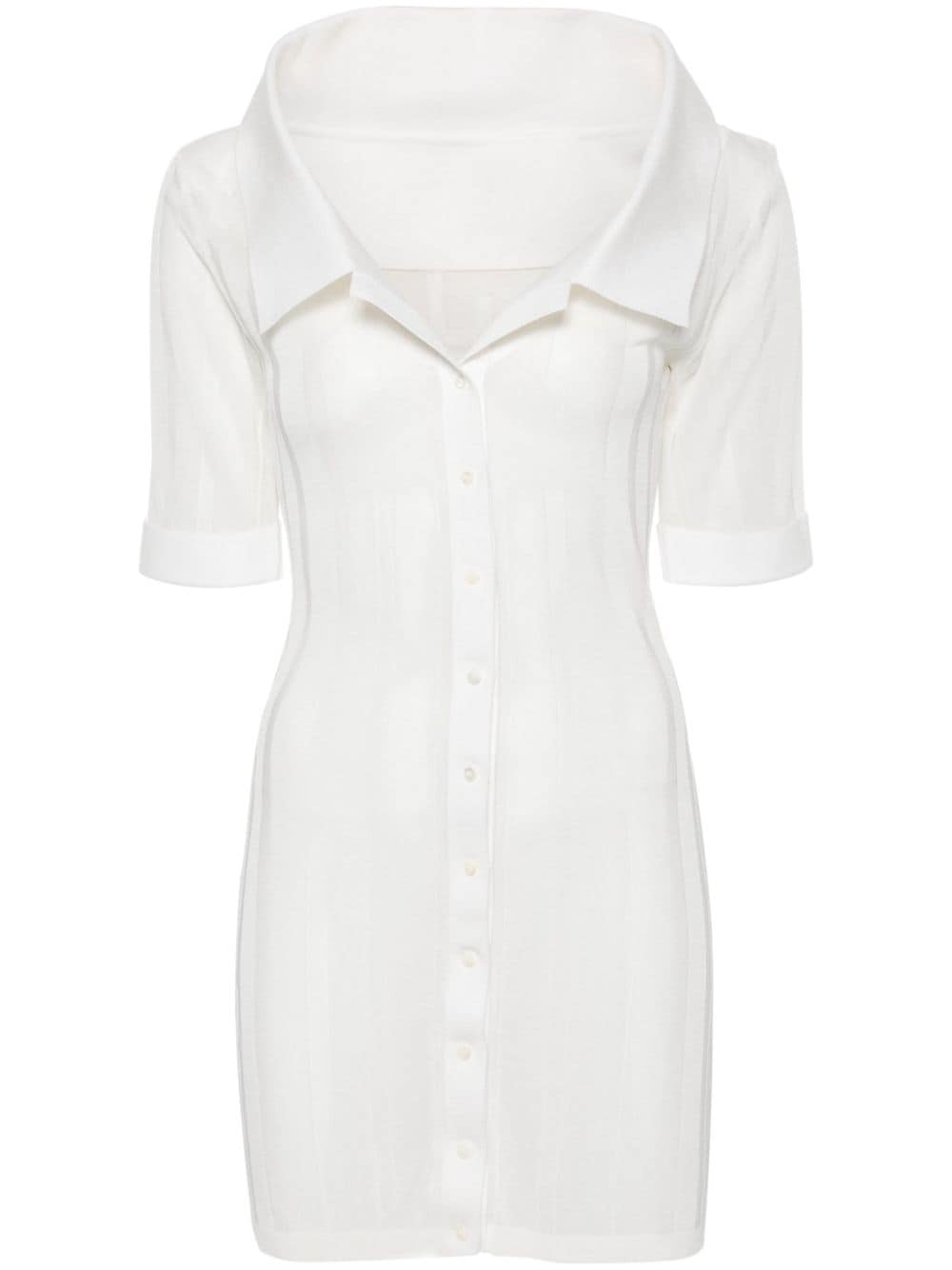 Jacquemus La Mini Robe Manta dress - White von Jacquemus