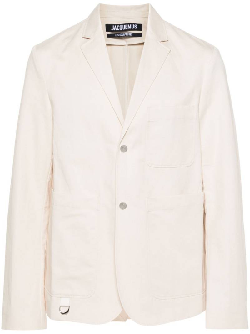 Jacquemus La Veste Jean canvas blazer - Neutrals von Jacquemus