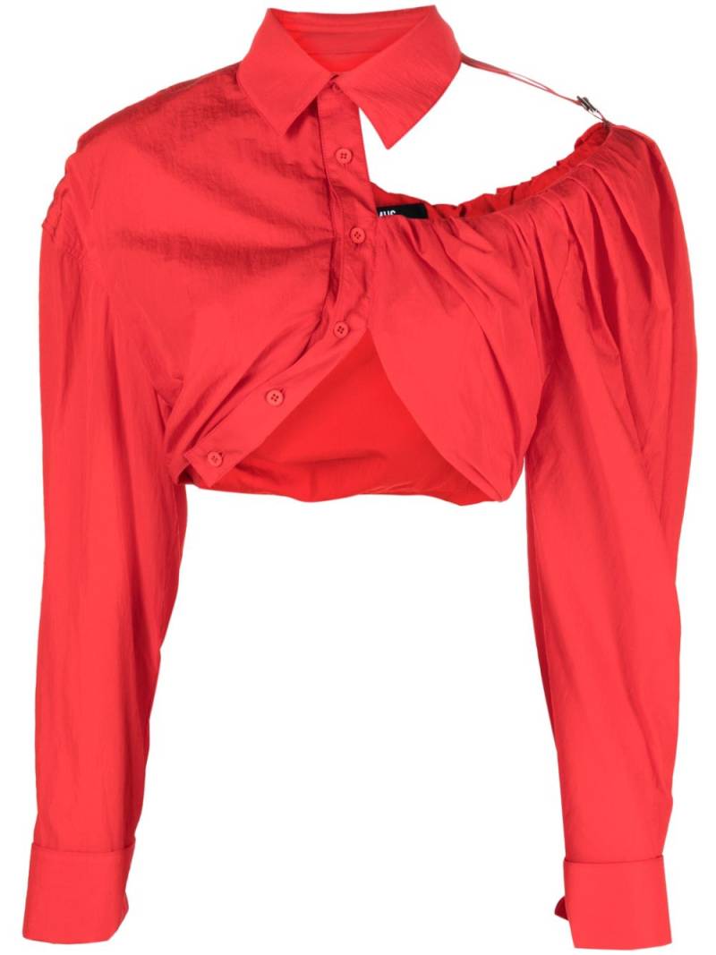 Jacquemus La chemise Galliga blouse - Red von Jacquemus