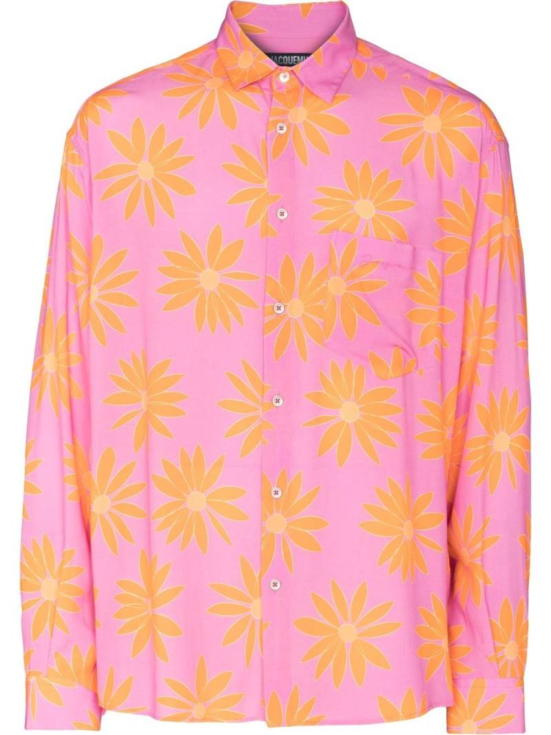 Jacquemus La chemise Simon floral-print shirt - Pink von Jacquemus