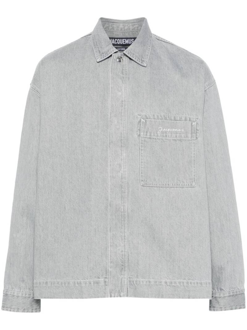 Jacquemus La chemise de-Nîmes shirt - Grey von Jacquemus