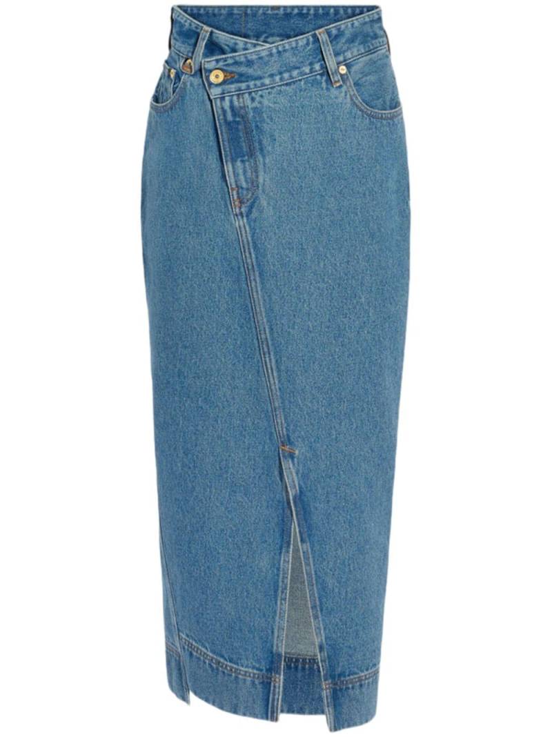 Jacquemus La jupe de-Nîmes midi skirt - Blue von Jacquemus