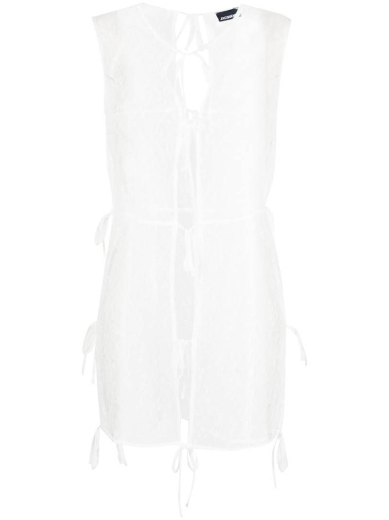 Jacquemus La robe minidress - White von Jacquemus