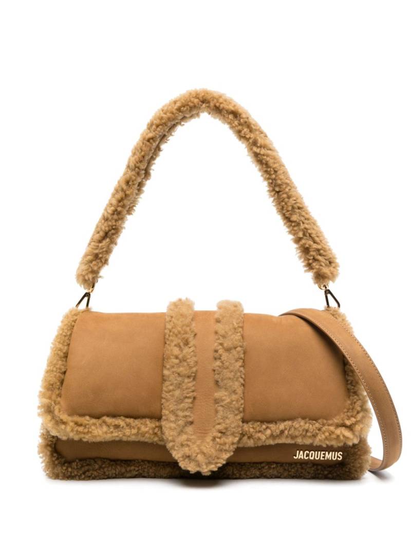 Jacquemus Le Bambimou Doux shearling shoulder bag - Brown von Jacquemus