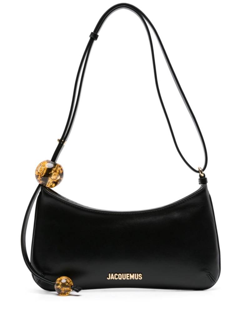 Jacquemus Le Bisou Perle leather shoulder bag - Black von Jacquemus