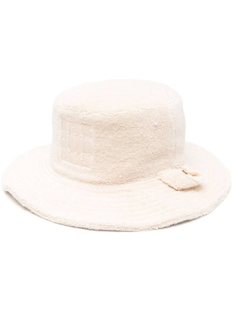 Jacquemus Le Bob Bandho terry-cloth bucket hat - Neutrals von Jacquemus