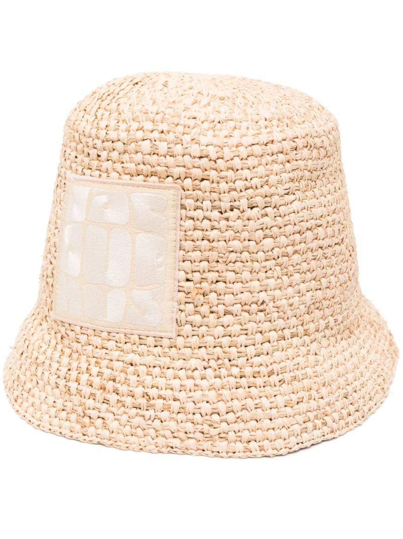 Jacquemus Le Bob Ficiu bucket hat - Neutrals von Jacquemus