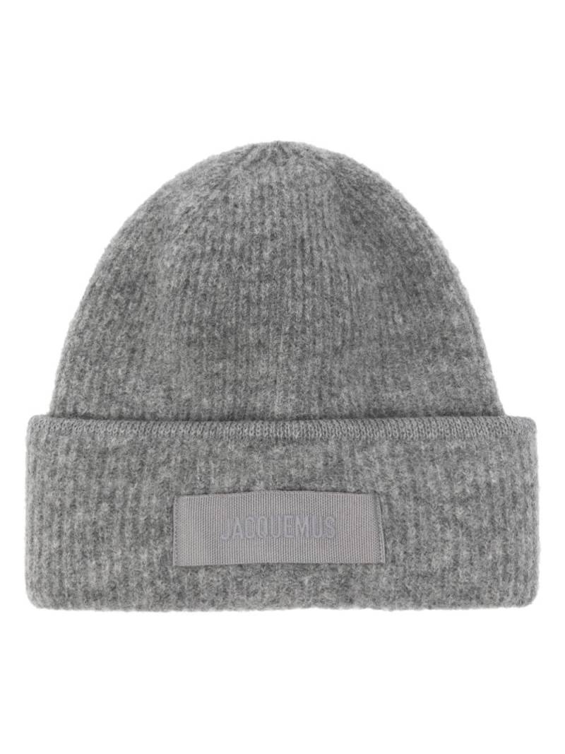 Jacquemus Le Bonnet Gros Grain beanie - Grey von Jacquemus