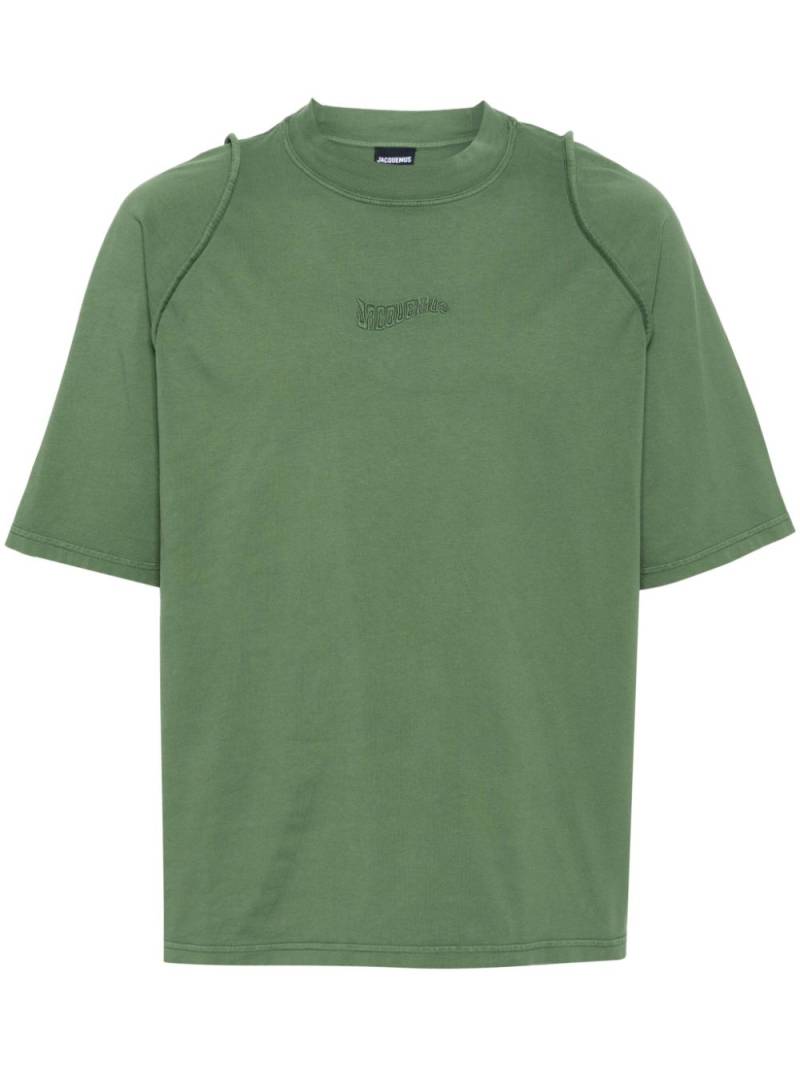 Jacquemus Le T-shirt Camargue logo-embroidered top - Green von Jacquemus