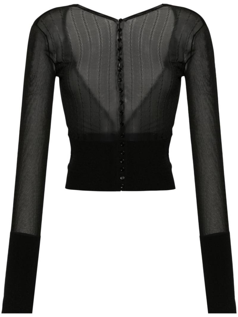 Jacquemus Le Cardigan Joya cardigan - Black von Jacquemus