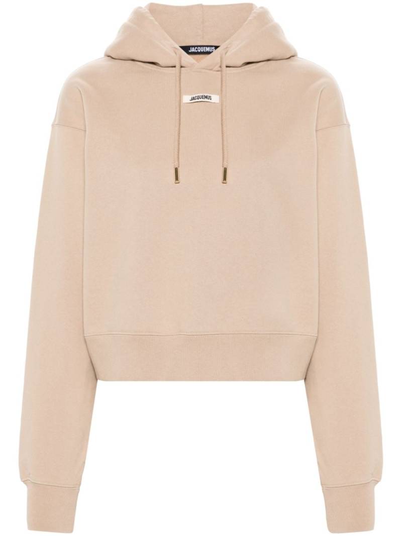 Jacquemus Le Gros Grain cotton hoodie - Brown von Jacquemus