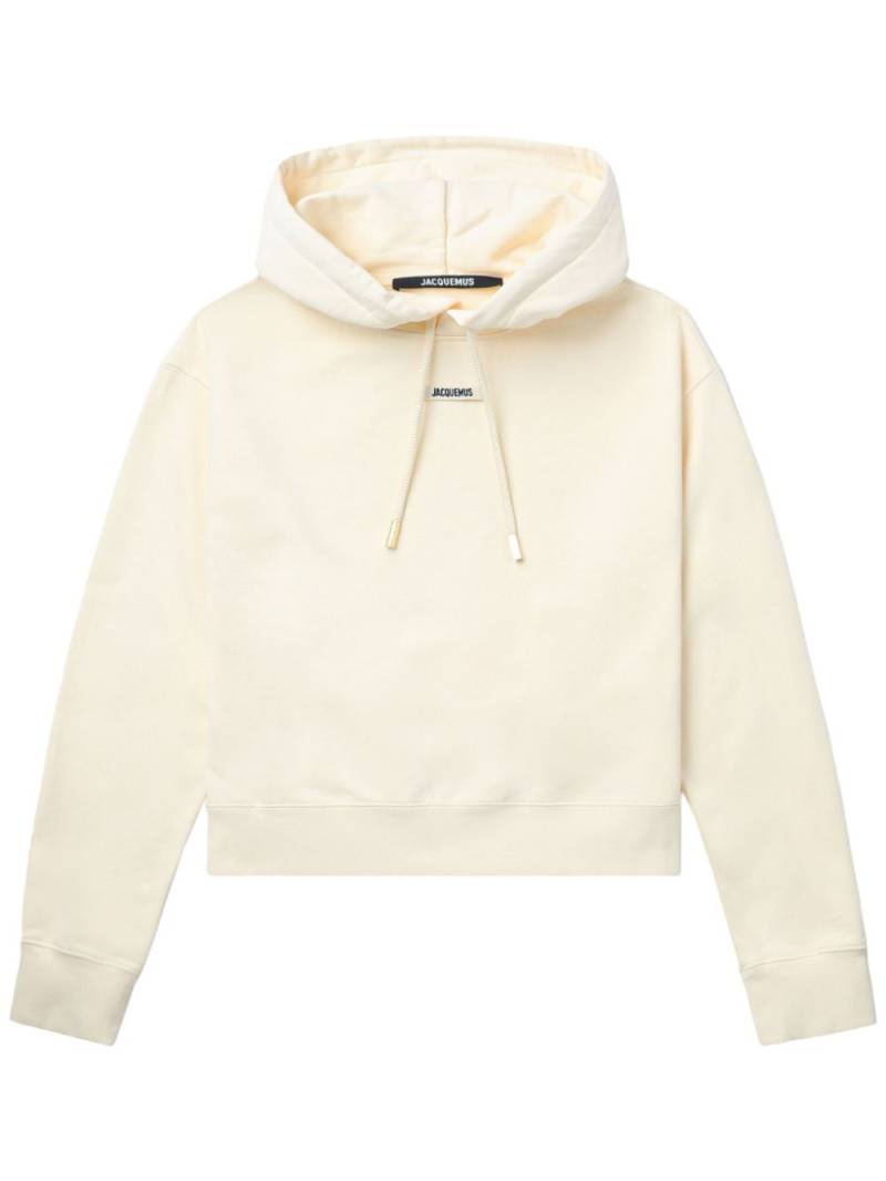 Jacquemus Le Hoodie Gros Grain hoodie - Neutrals von Jacquemus