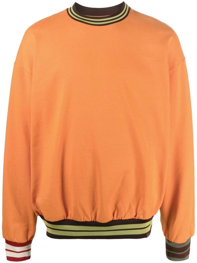 Jacquemus Le Lasso stripe-trim sweatshirt - Orange von Jacquemus