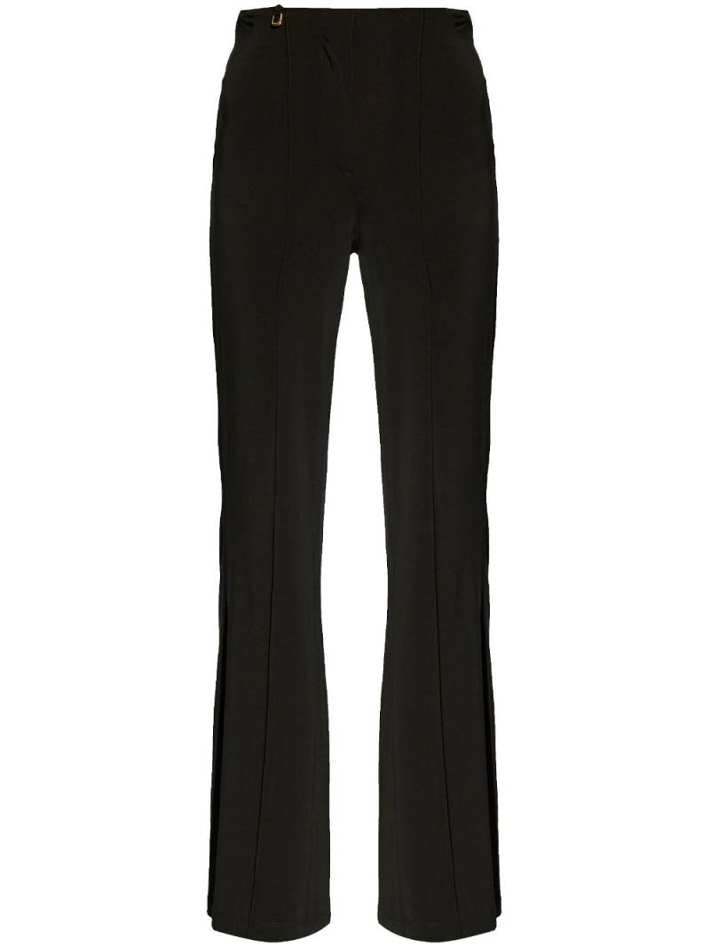 Jacquemus Le Pantalon Drapeado flared trousers - Black von Jacquemus