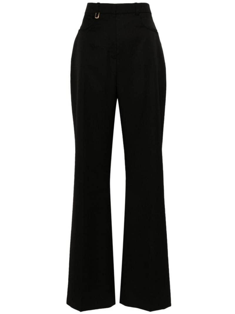 Jacquemus Le Pantalon Sauge flared trousers - Black von Jacquemus