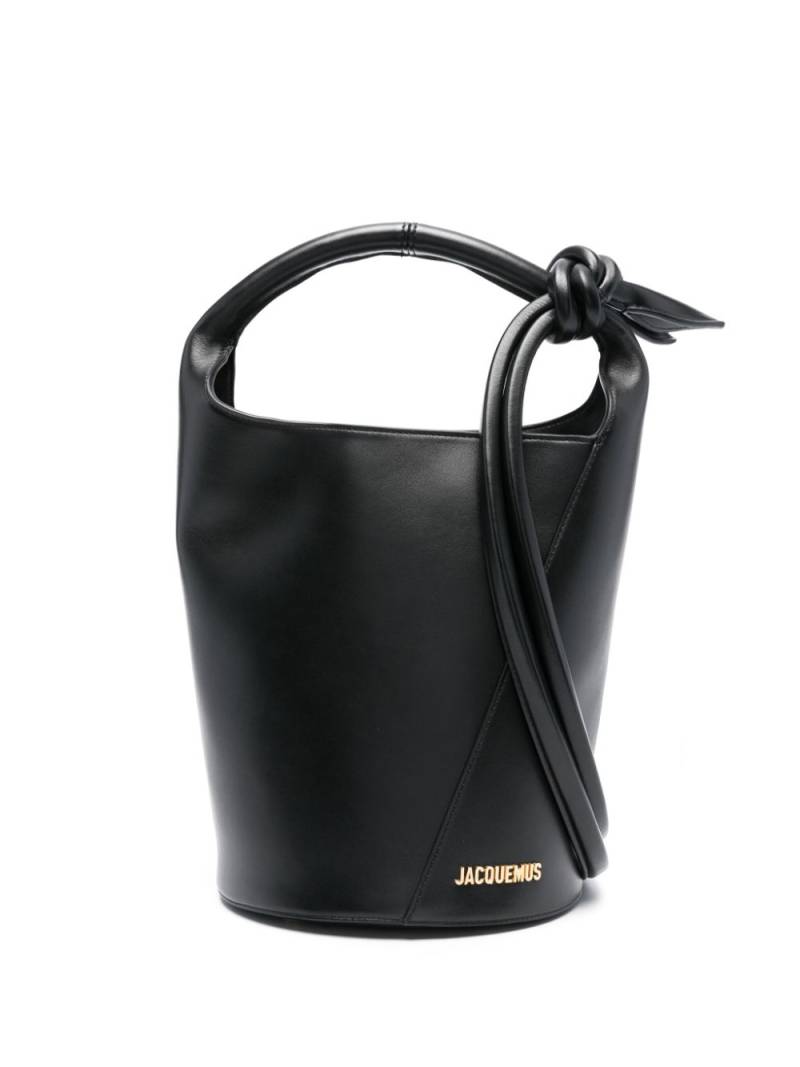 Jacquemus Le Petit Tourni leather bag - Black von Jacquemus