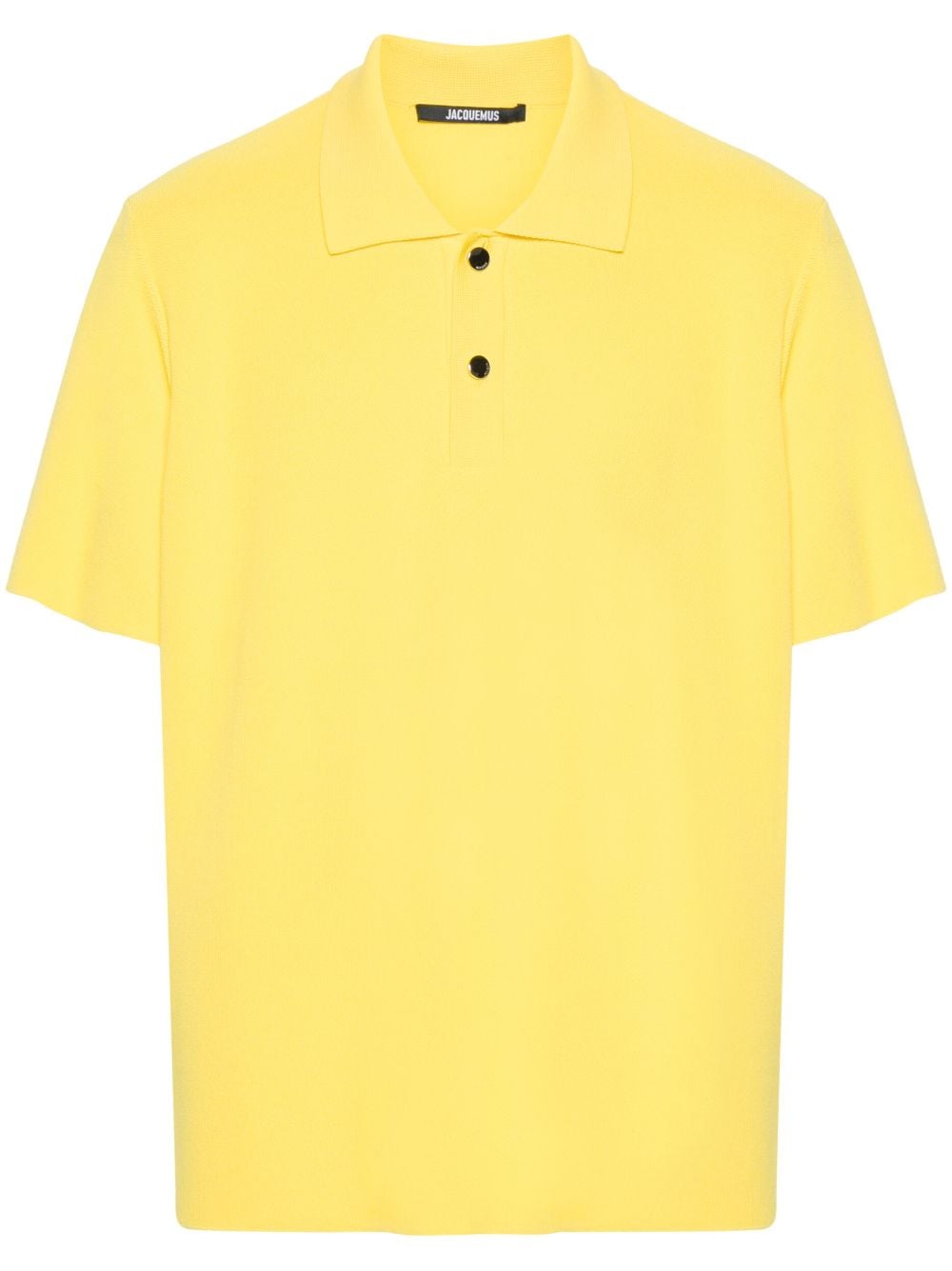 Jacquemus Le Polo Maille logo-embossed polo shirt - Yellow von Jacquemus