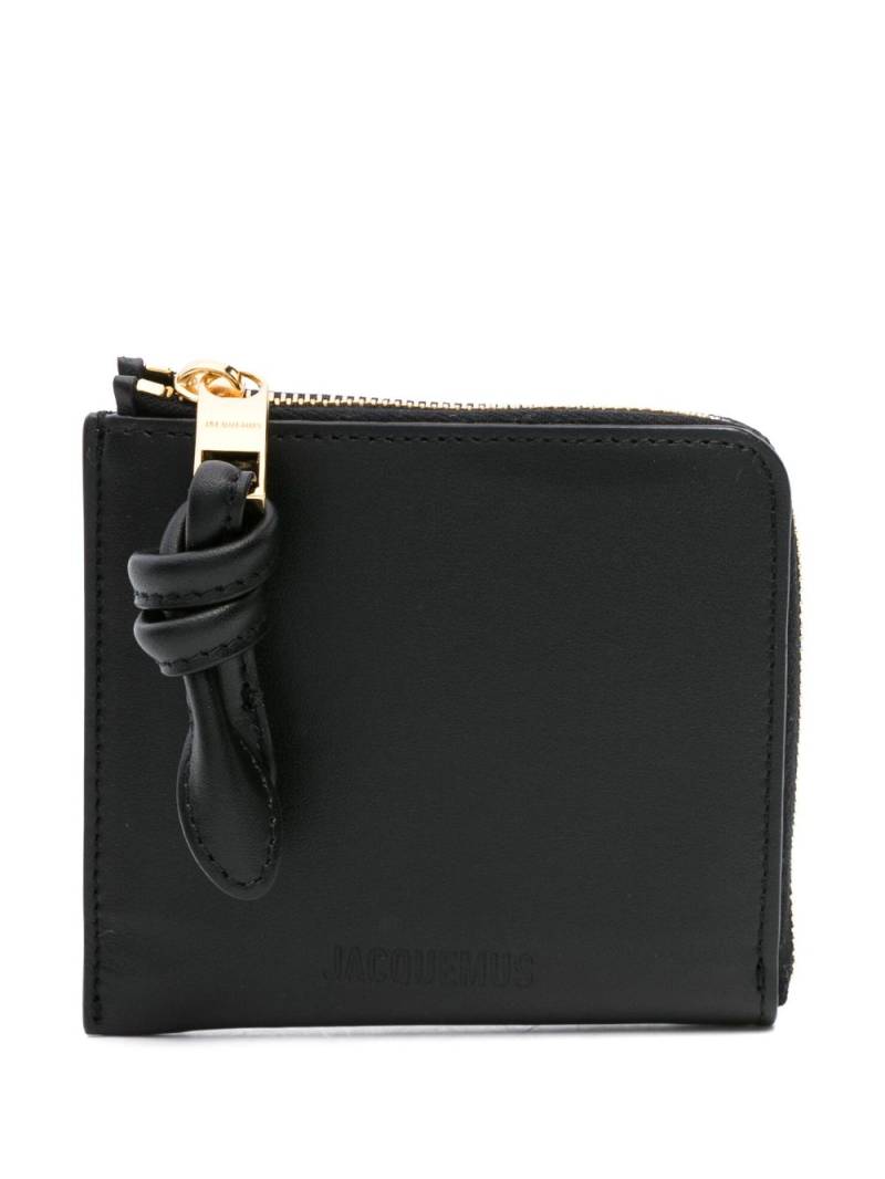 Jacquemus Le Porte-Monnaie Tourni wallet - Black von Jacquemus