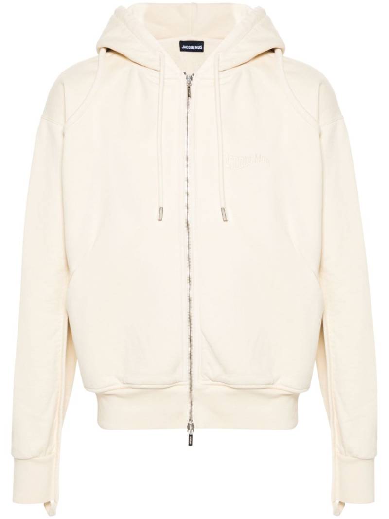 Jacquemus Le Sweater Camargue Zippé zip-up hoodie - Neutrals von Jacquemus