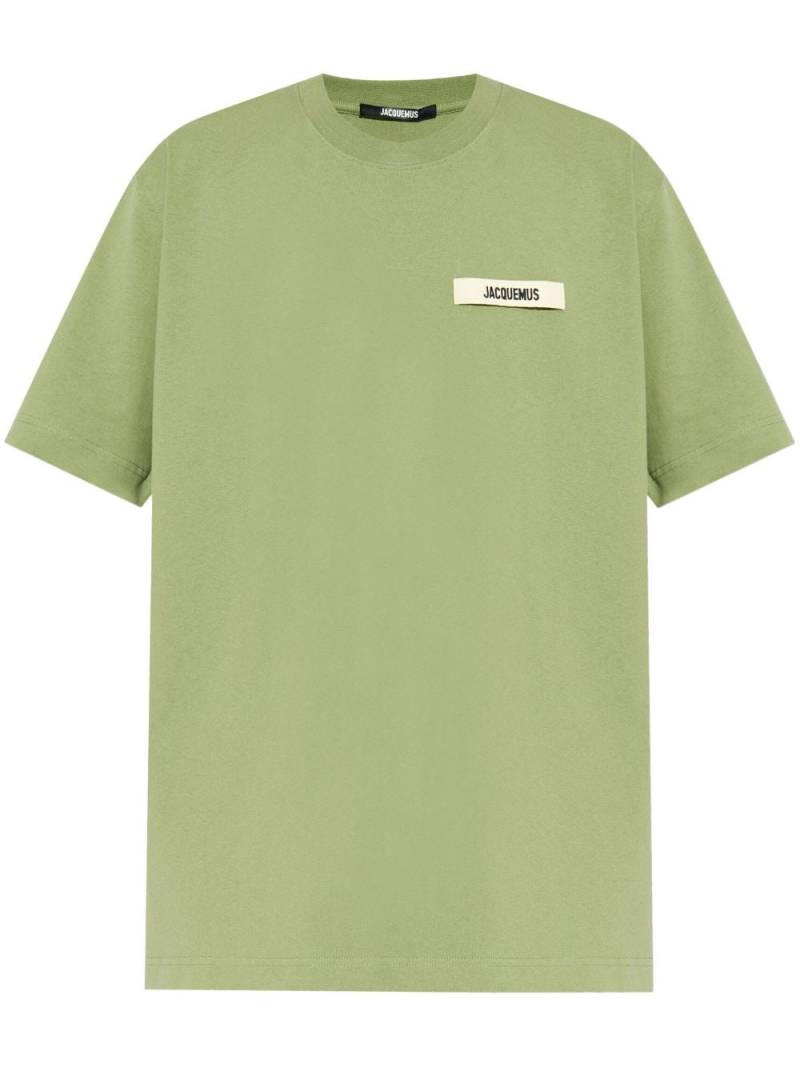 Jacquemus Le T-shirt Gros Grain - Green von Jacquemus