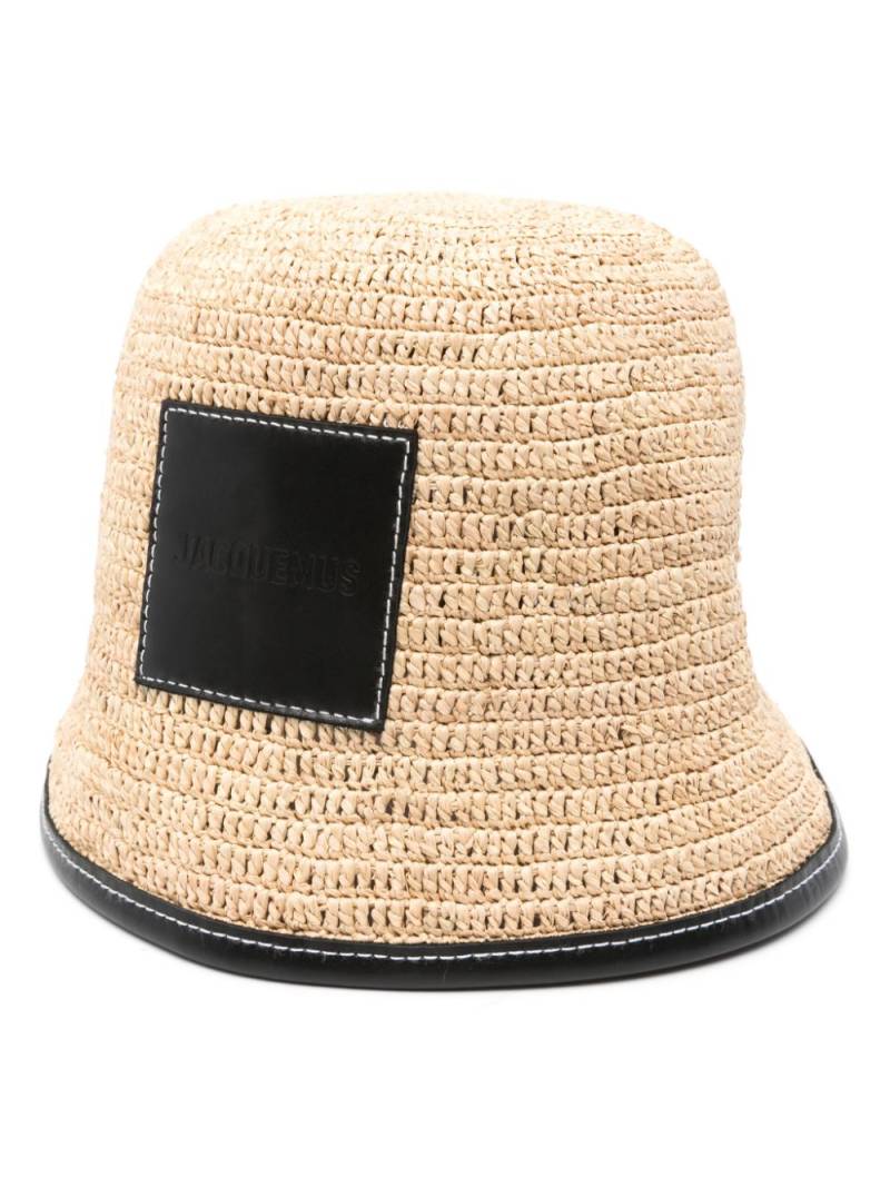 Jacquemus Le bob Soli bucket hat - Neutrals von Jacquemus