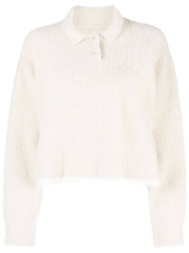 Jacquemus Le Polo Neve knitted polo shirt - Neutrals von Jacquemus