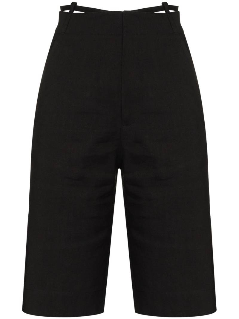 Jacquemus Le short Gardian straight-cut shorts - Black von Jacquemus