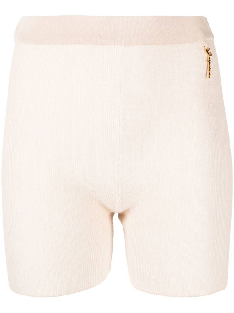 Jacquemus Le short Pralu knitted shorts - Neutrals von Jacquemus