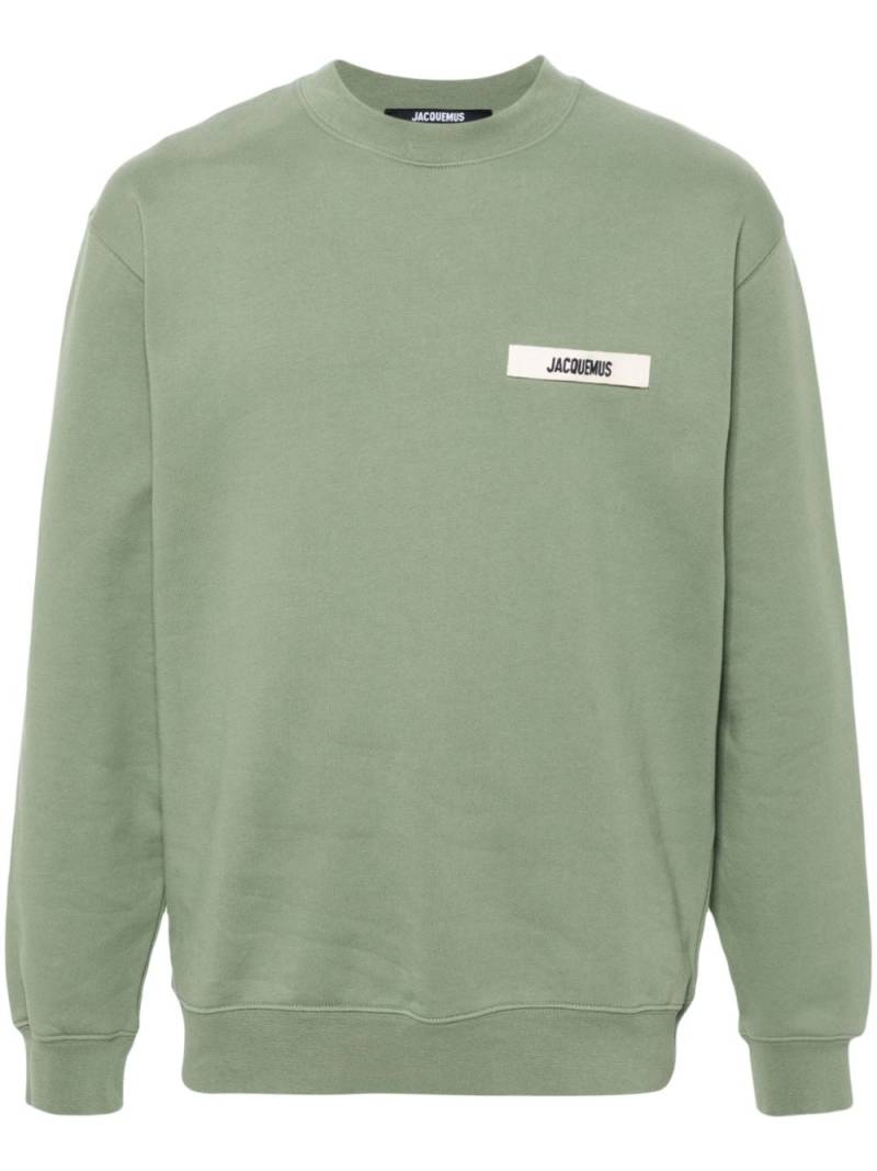 Jacquemus Le sweatshirt Gros Grain cotton sweatshirt - Green von Jacquemus