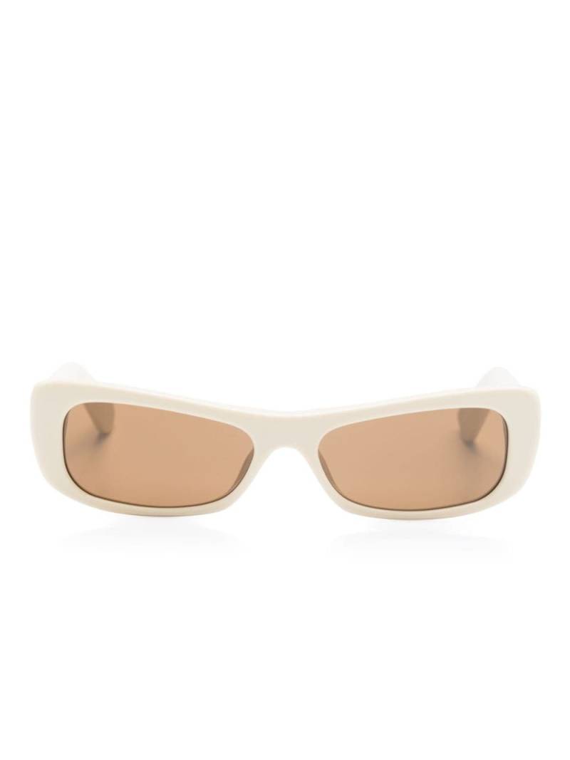 Jacquemus Les Lunettes Capri rectangular cat-eye sunglasses. - Neutrals von Jacquemus