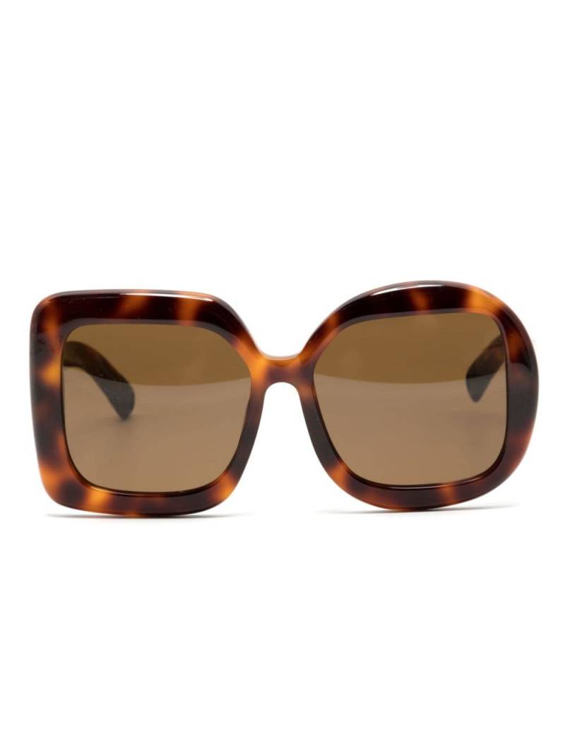 Jacquemus Les Lunettes Carré Rond sunglasses - Brown von Jacquemus