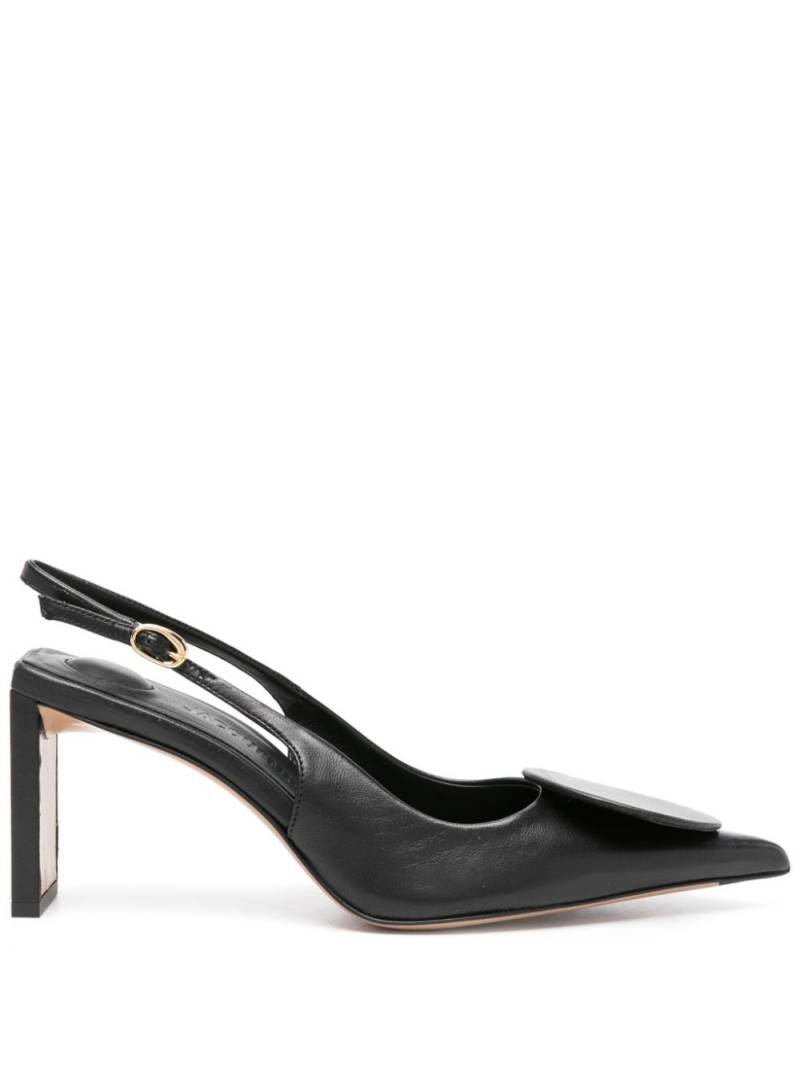 Jacquemus Les Slingback Duelo Hautes 80mm pumps - Black von Jacquemus