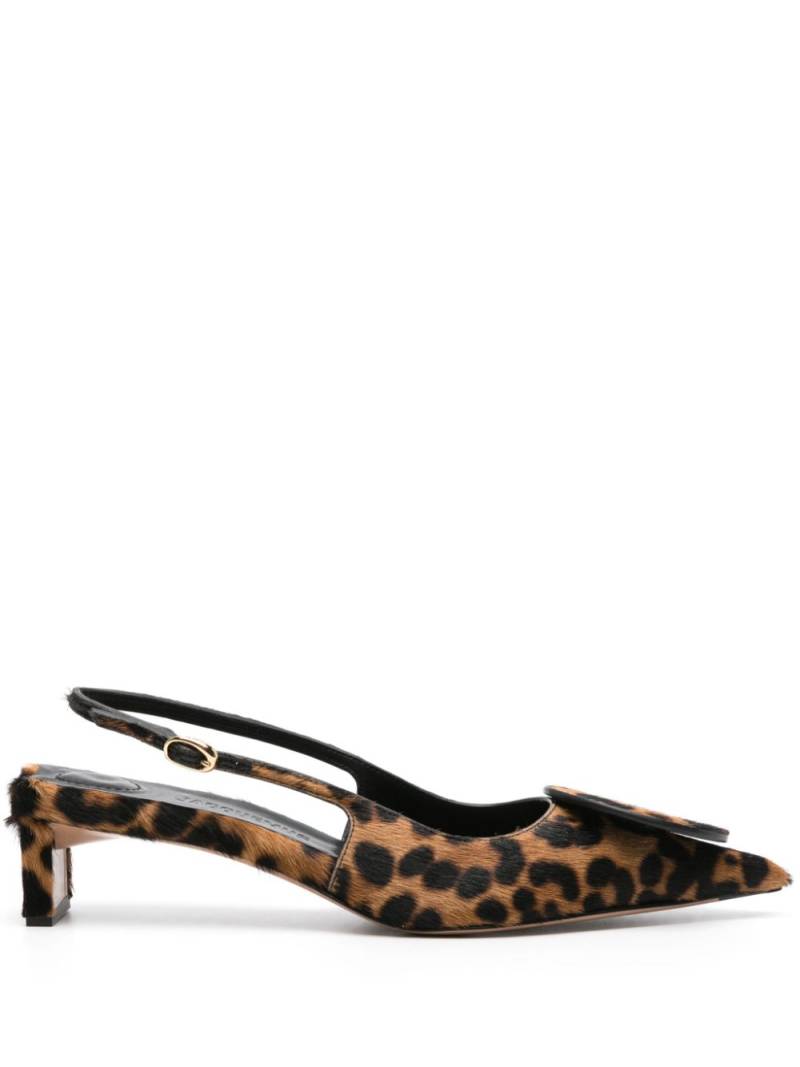 Jacquemus Les Slingbacks Duelo 40mm pumps - Brown von Jacquemus