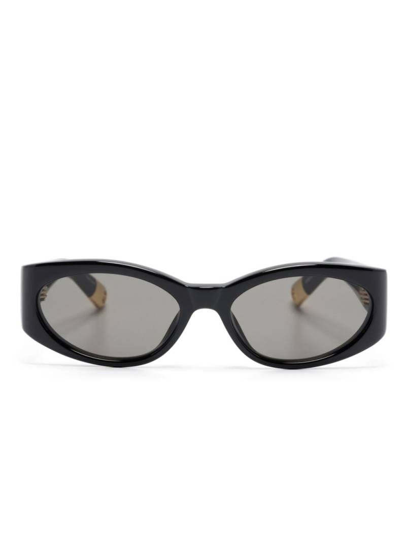 Jacquemus Les Lunettes Ovalo sunglasses - Black von Jacquemus