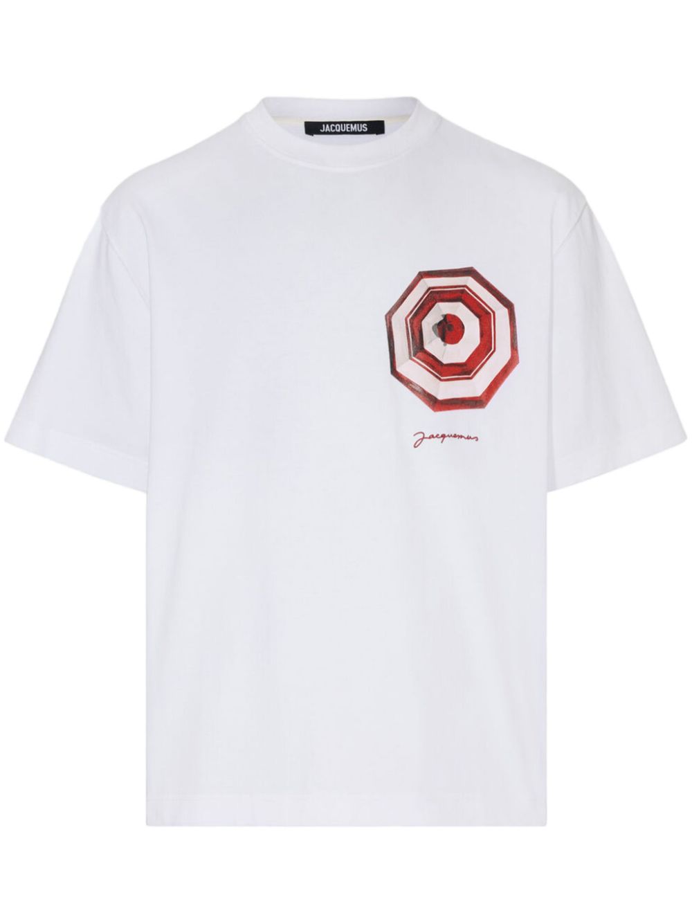 Jacquemus Parasol-print cotton T-shirt - White von Jacquemus