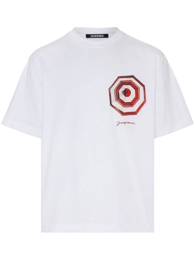 Jacquemus Parasol-print cotton T-shirt - White von Jacquemus