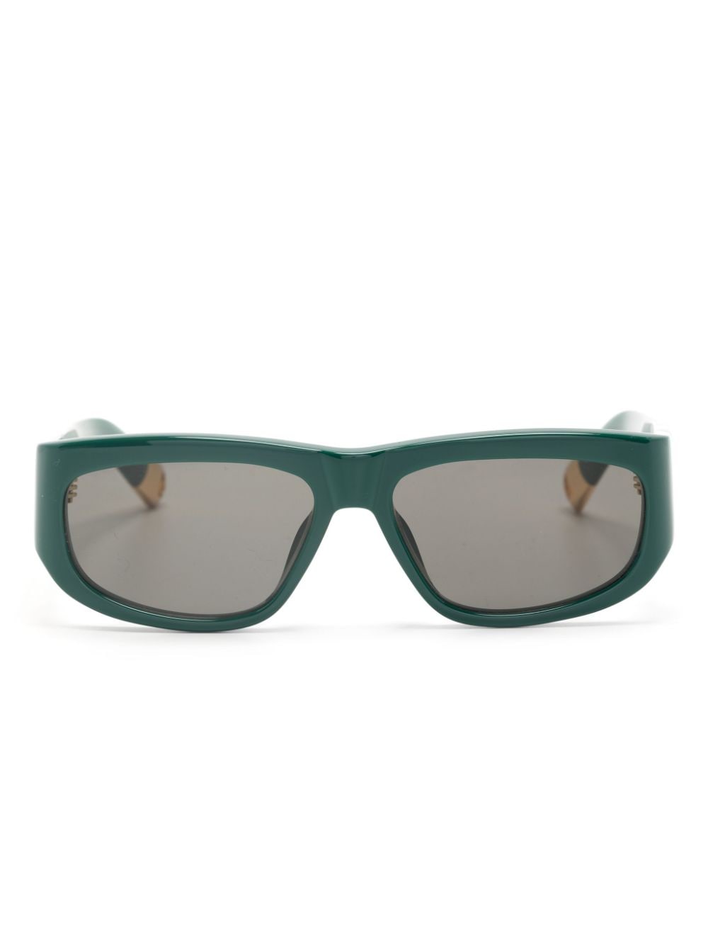 Jacquemus Pilota rectangle-frame sunglasses - Green von Jacquemus