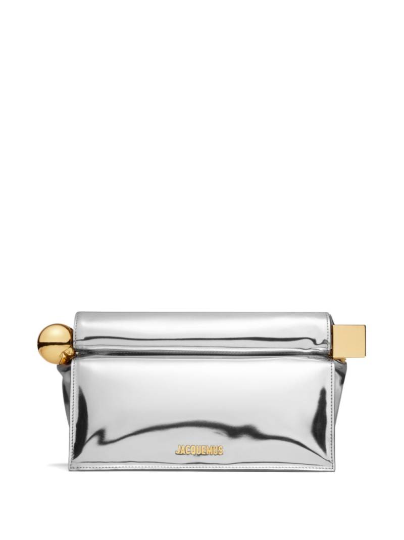 Jacquemus The Rond Carré clutch - Silver von Jacquemus