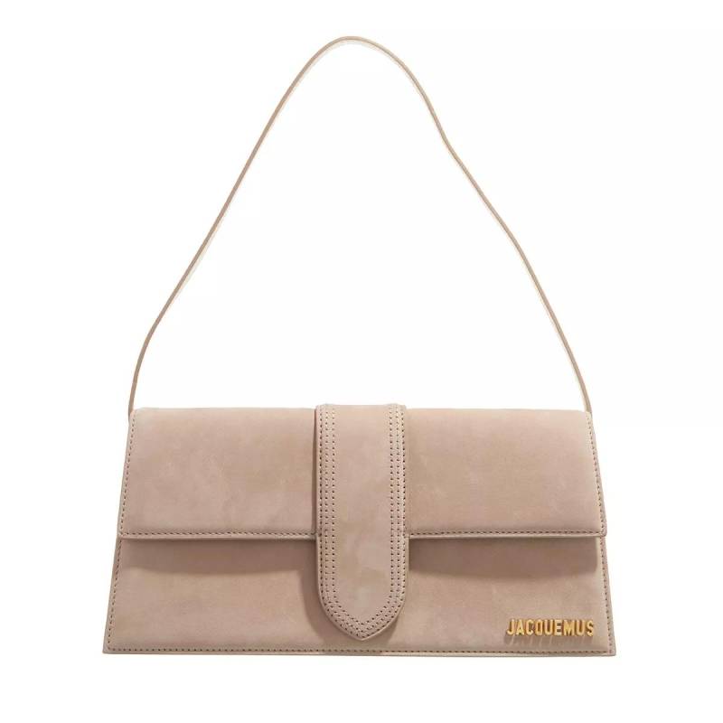 Jacquemus Umhängetasche - Le Bambino Long Flap Bag Leather - Gr. unisize - in Beige - für Damen von Jacquemus