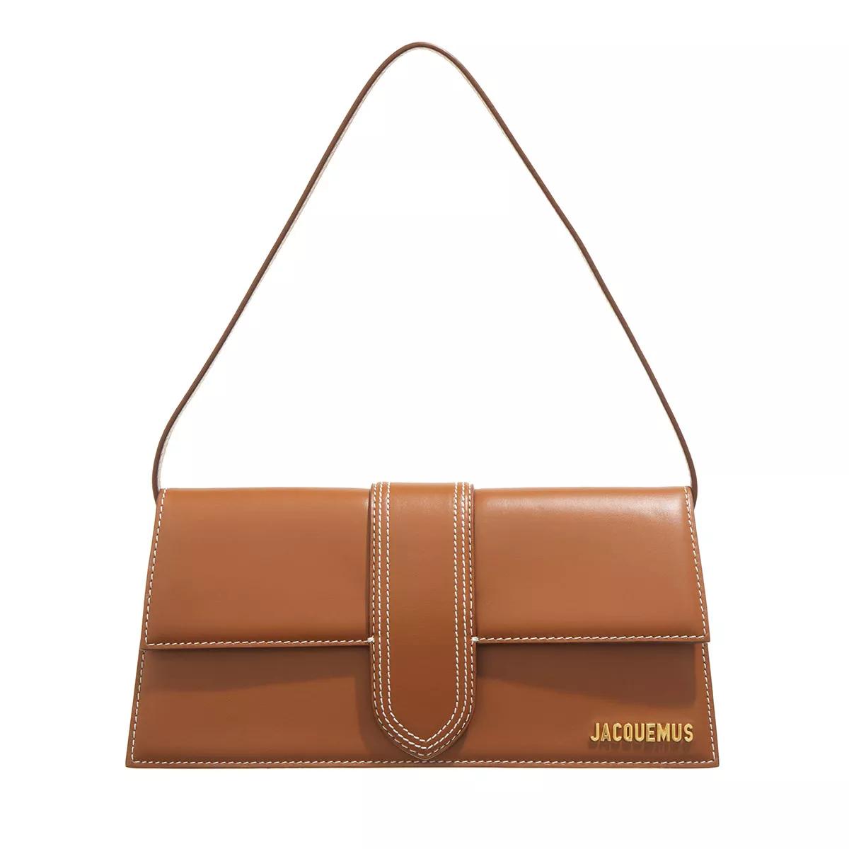 Jacquemus Schultertasche - Le Bambino Long Flap Bag Leather - Gr. unisize - in Braun - für Damen von Jacquemus