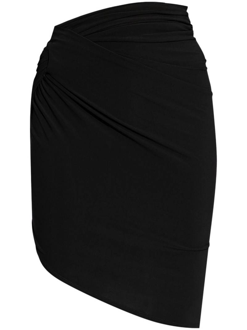 Jacquemus asymmetric draped skirt - Black von Jacquemus