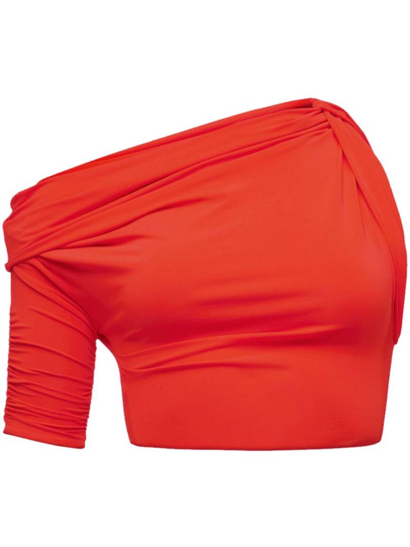 Jacquemus asymmetric top - Orange von Jacquemus