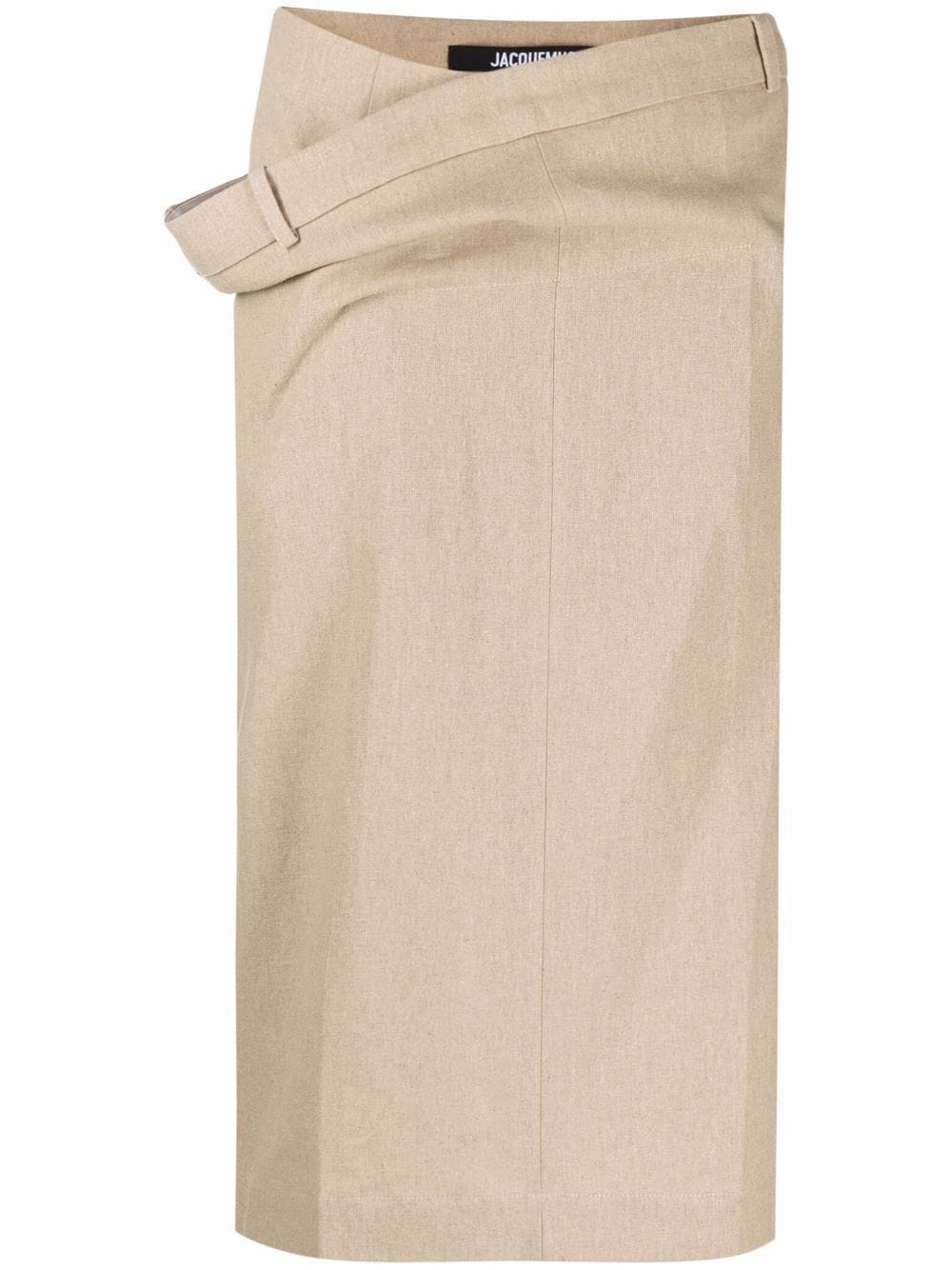 Jacquemus cross-over waist skirt - Neutrals von Jacquemus