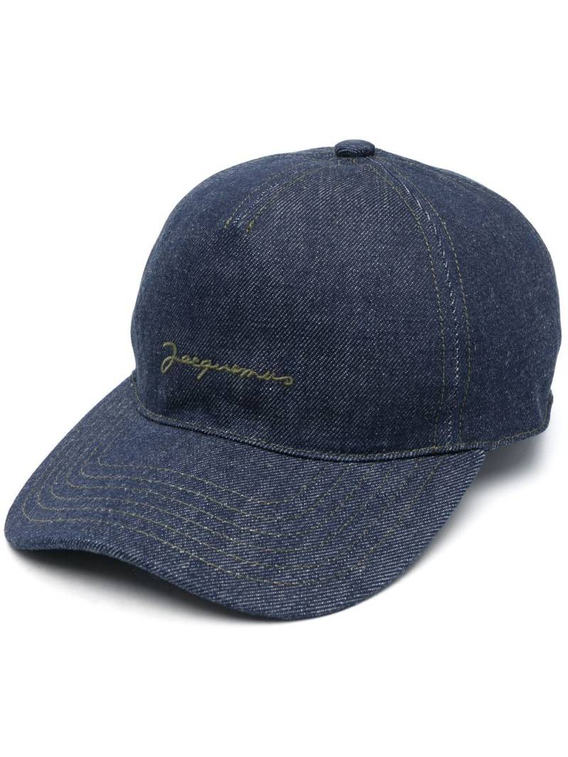 Jacquemus La Casquette de Nimes baseball cap - Blue von Jacquemus