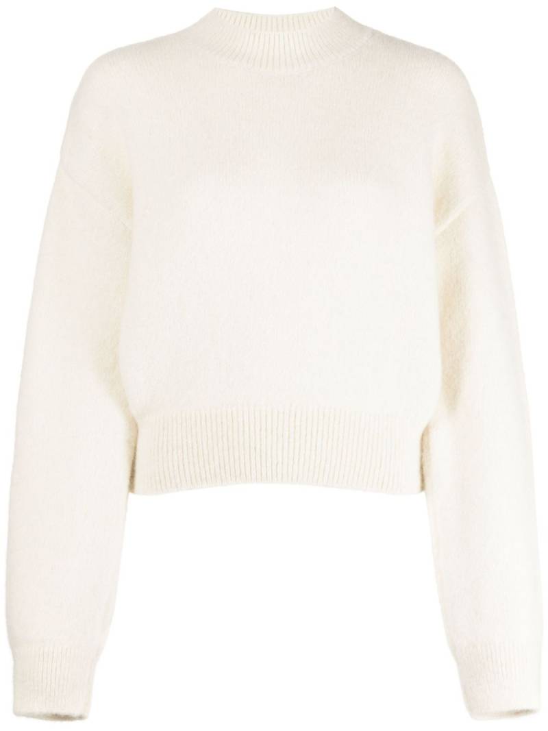 Jacquemus La Maille Jacquemus logo-intarsia jumper - Neutrals von Jacquemus